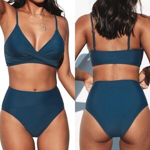 NWT Women's Twist High-Waist‎ Bikini Sets Swimsuit SIZE SMALL